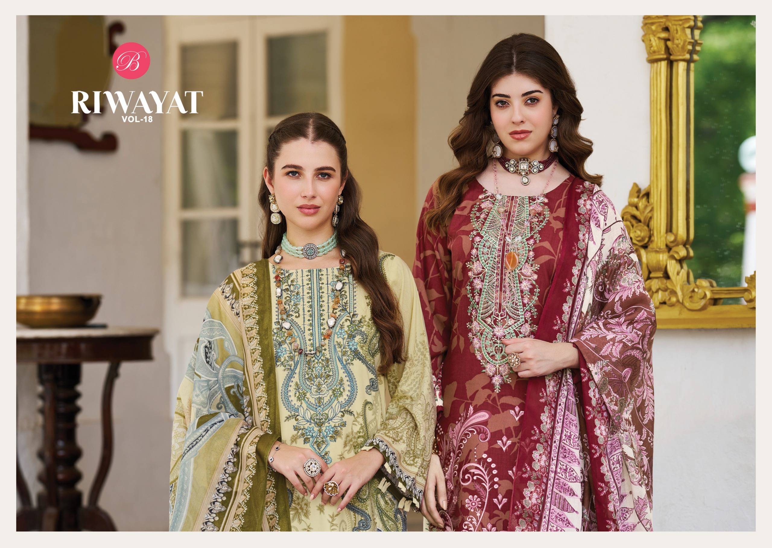 RIWAYAT VOL 18 By Belliza 984-001 To 984-008 Series Designer Suits pure viscose Dresses At Wholesale Price